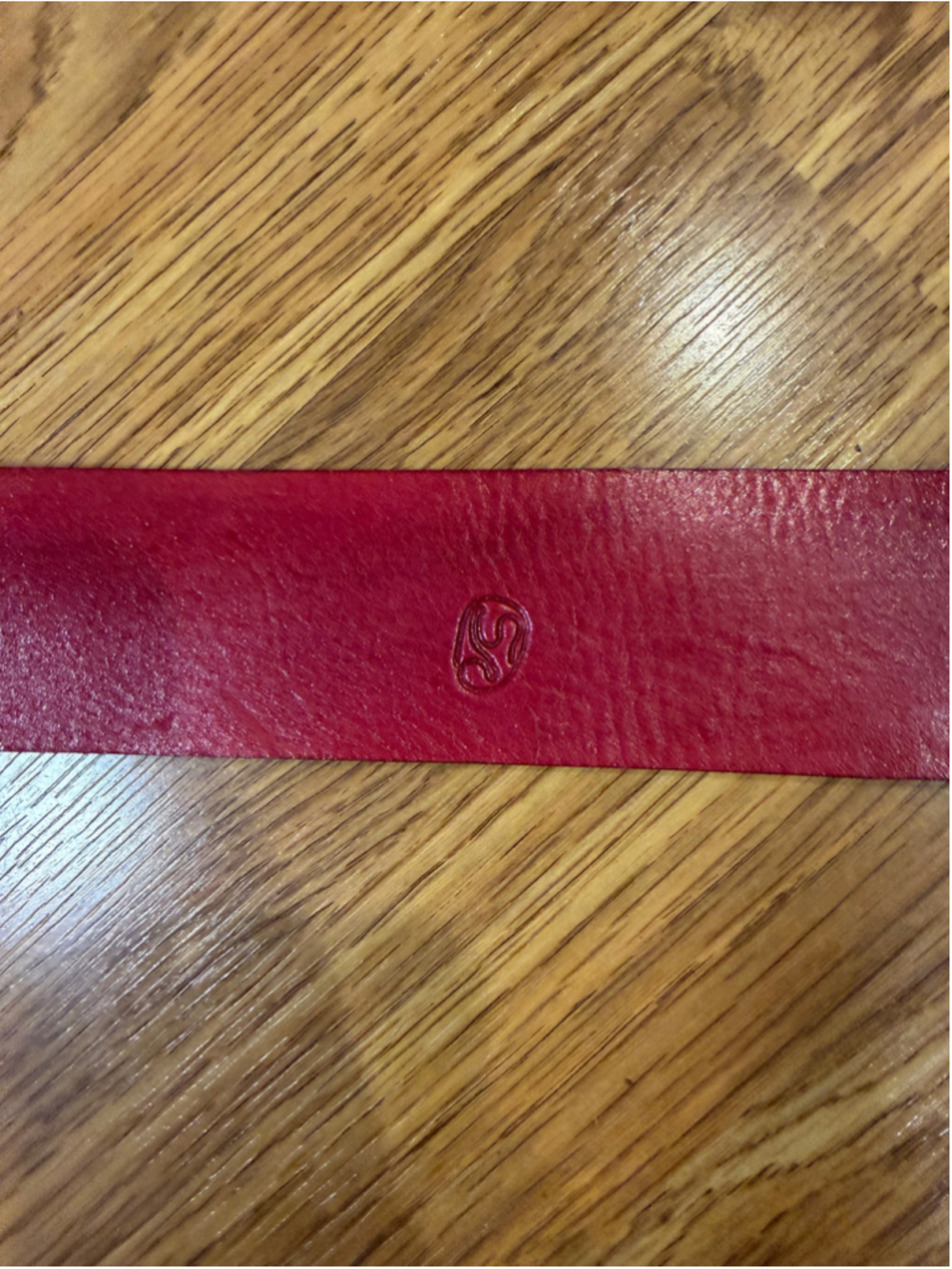 Italian Artisan Red Leather Statement Belt – Handmade Luxury Fits Small to XL - Picture 6 of 10